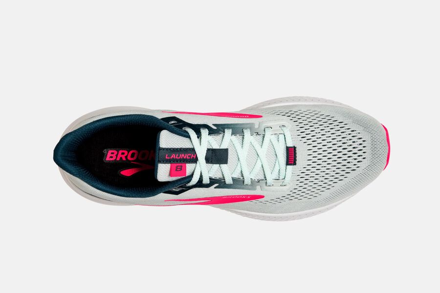 Brooks Israel Launch 8 Road Running Shoes Womens - Grey/Pink - EOG-458361